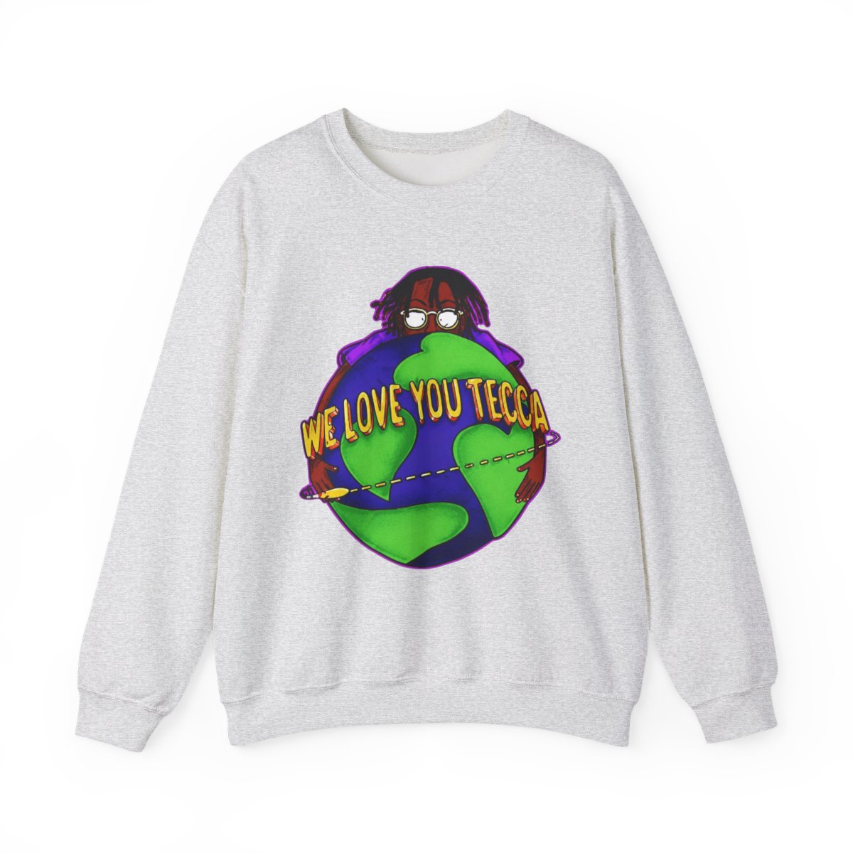Lil Tecca We Love You Tecca Sweatshirts Hip Hop Short Sleeve Cosplay Tee Fashion Crewneck - alternate angle 2, merchandise