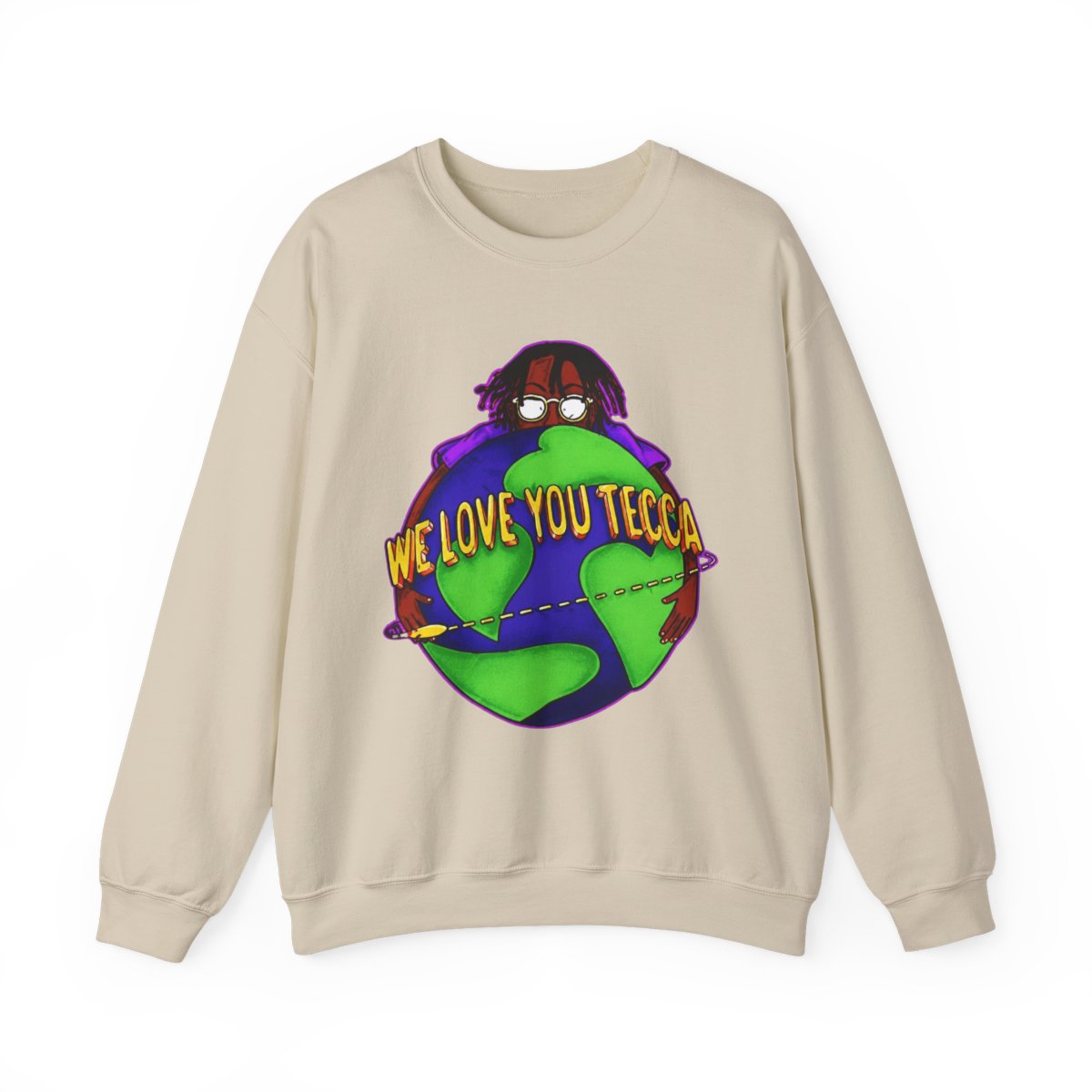 Lil Tecca We Love You Tecca Sweatshirts Hip Hop Short Sleeve Cosplay Tee Fashion Crewneck - alternate angle 4, merchandise