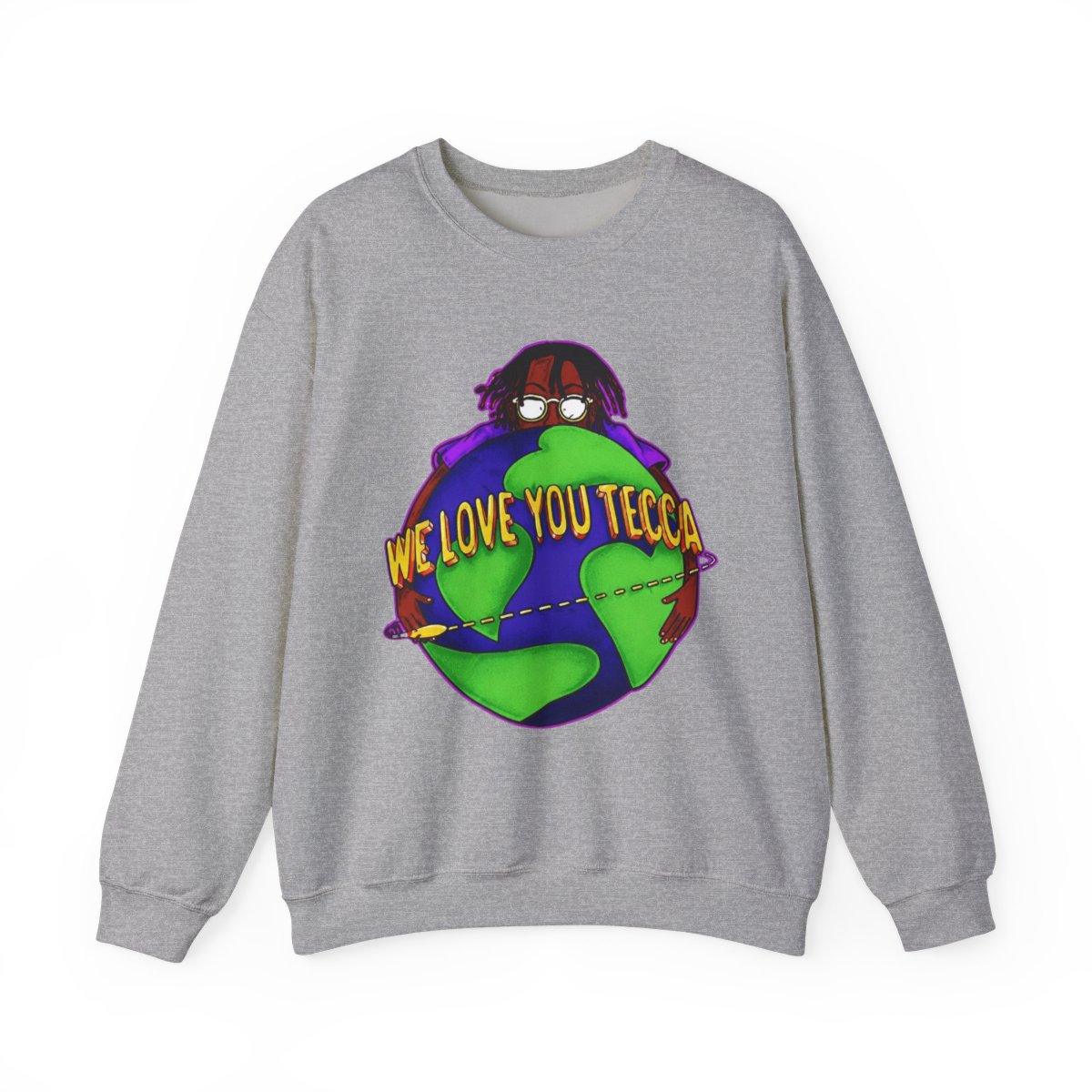 Lil Tecca We Love You Tecca Sweatshirts Hip Hop Short Sleeve Cosplay Tee Fashion Crewneck - alternate angle 5, merchandise